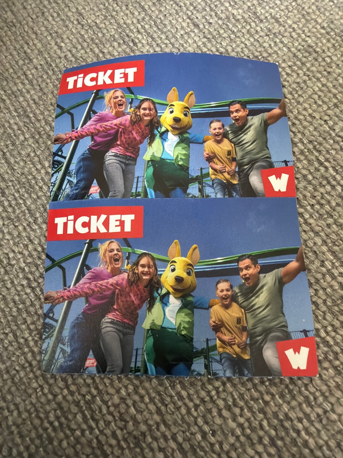 2 kaartjes walibi, Twee personen