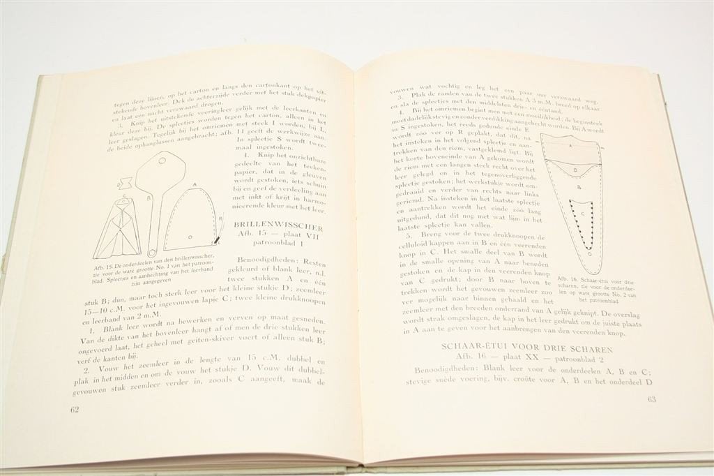 Leerwerk — Vintage Handwerkboek Compleet met Patroon [1937], Ophalen of Verzenden, Gelezen, Overige onderwerpen