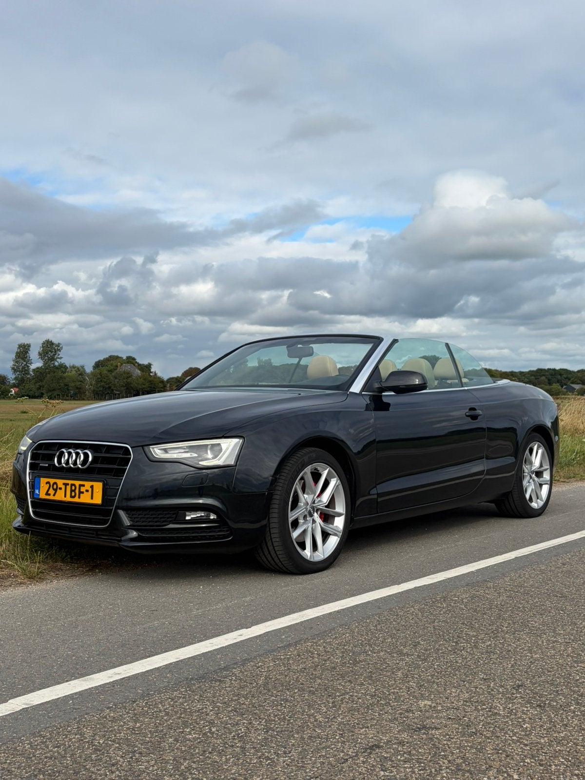 Audi A5 2.0 Tfsi Cabrio Quat. Met Carplay!, Auto's, Automaat, Beige, 4 cilinders, 4 stoelen
