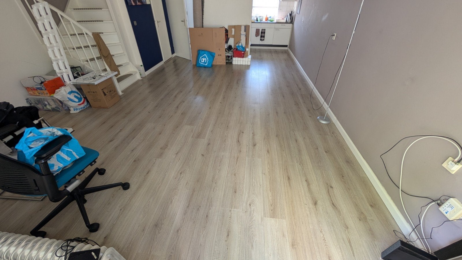 Laminaat Inc ondervloer - grijs en licht (ca. 50m2), Ophalen of Verzenden