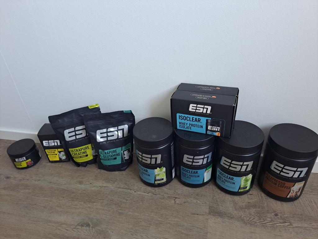 Groot ESN Supplementen Pakket - Proteïne, Creatine, etc., Ophalen of Verzenden, Nieuw, Poeder of Drank