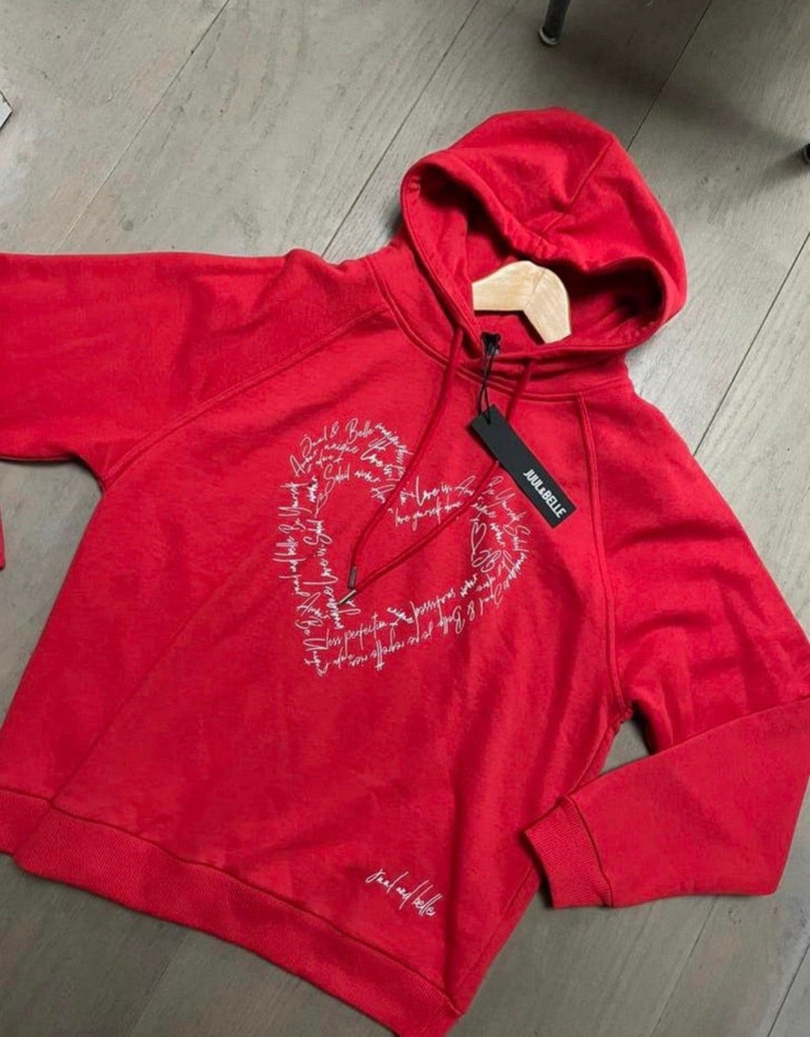 Juul & Belle heart hartje hoody hoodie rood maat S, ., Nieuw, Ophalen of Verzenden, .