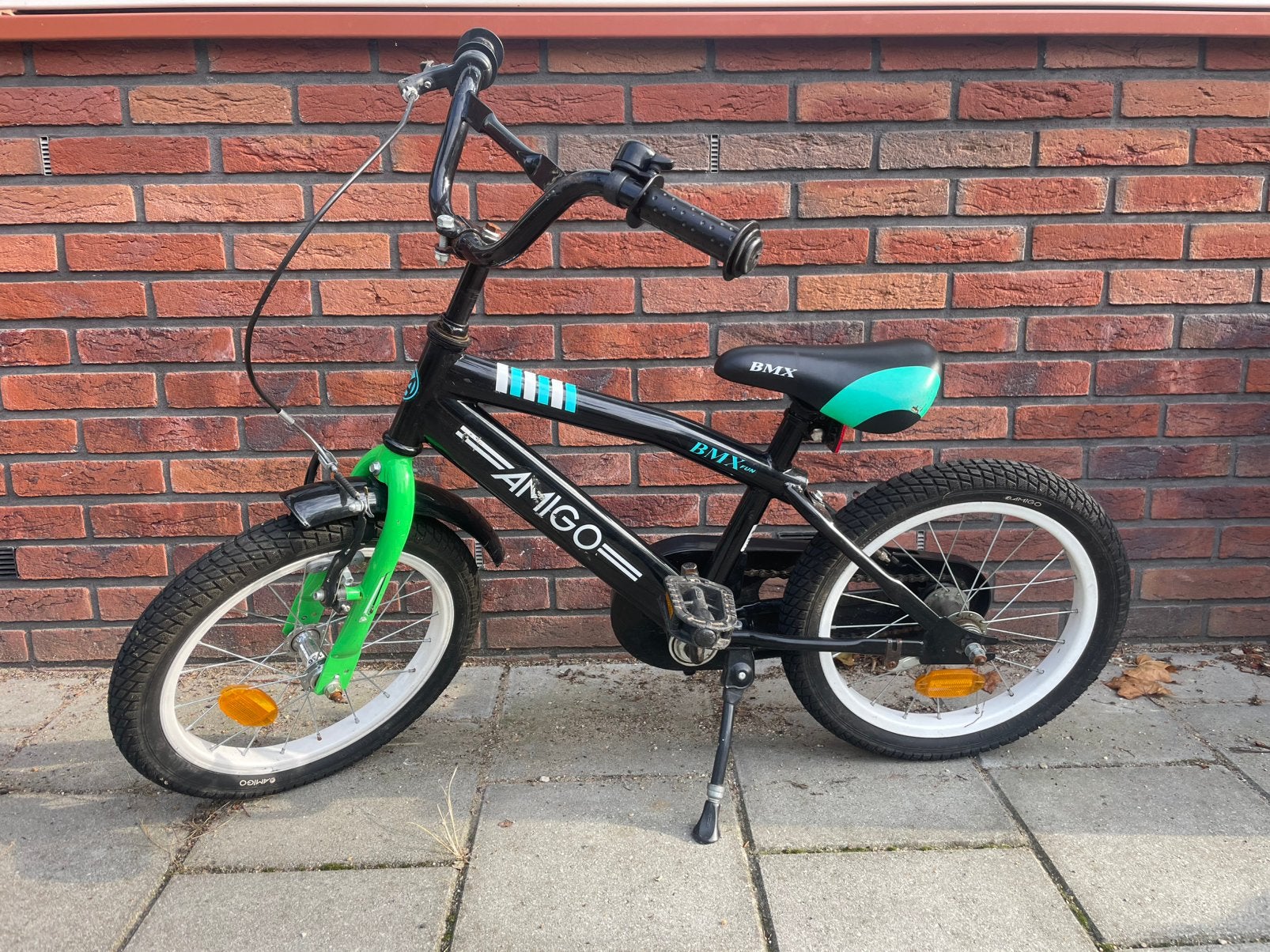 Amigo kinderfiets 16 inch, Ophalen, Gebruikt, Terugtraprem, 16 tot 20 inch