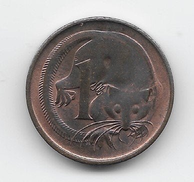 Australië 1 cent 1971 KM# 62, Verzenden, Losse munt