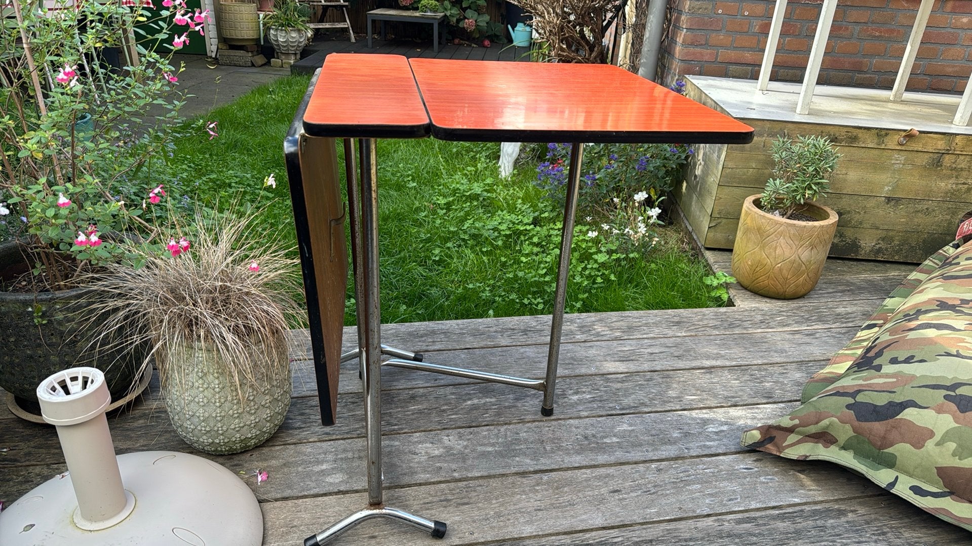 Vintage Formica klaptafeltje, Ophalen, Gebruikt