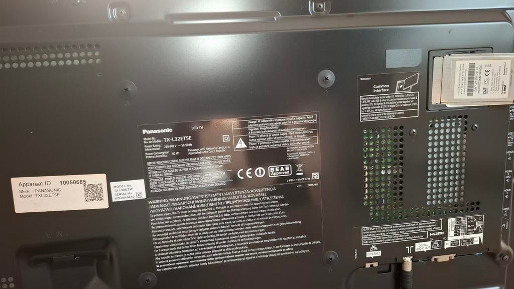 Tv Panasonic, Ophalen, Panasonic, 50 Hz, 80 tot 100 cm