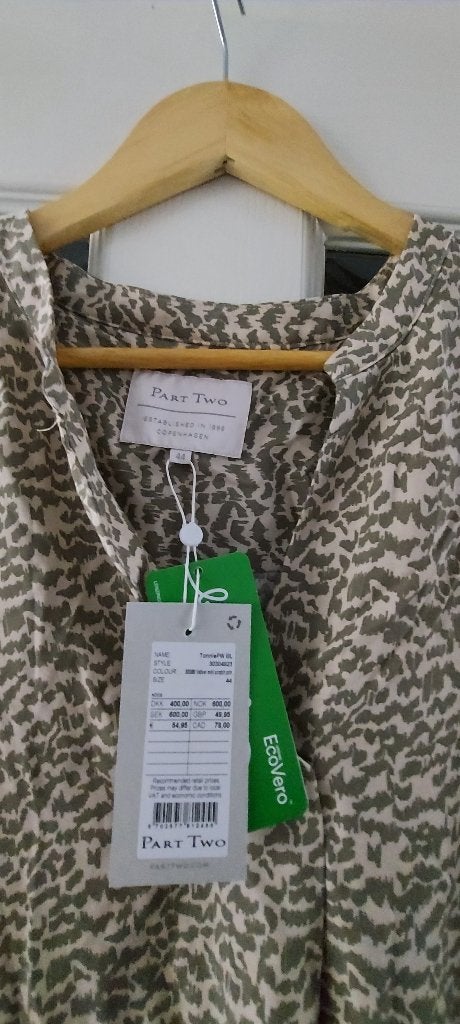 mooie Part Two blouse kaki nieuw!, Ophalen, Nieuw, Maat 42/44 (L), Groen