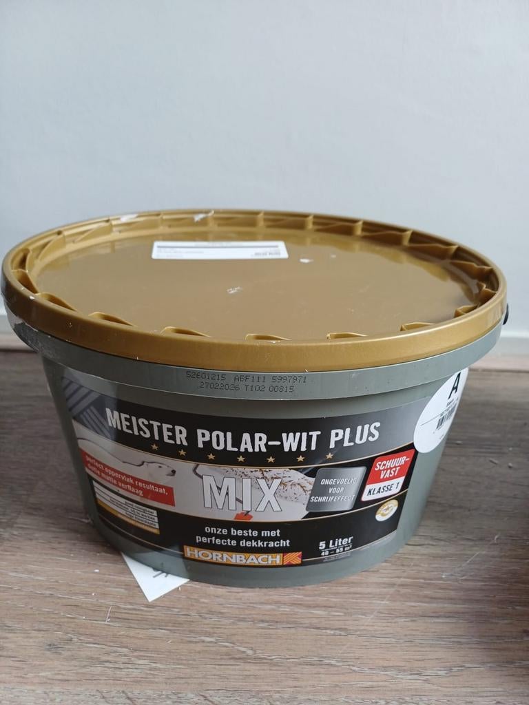 HORNBACH Muurverf Vleugje Aarde (licht grijs), Doe-het-zelf en Verbouw, Verf, Beits en Lak, Ophalen, Gebruikt, Overige kleuren