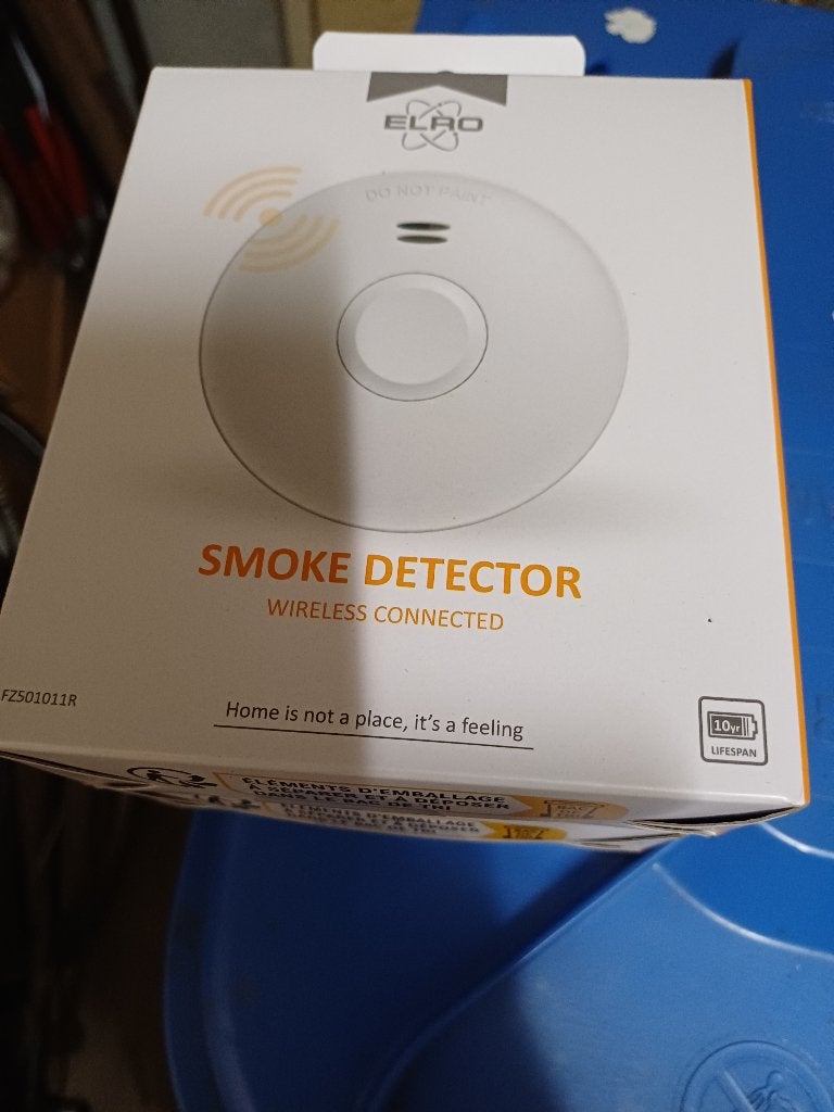 rookmelder Elro FZ5010R draadloos koppelbaar. nieuw in doos, Doe-het-zelf en Verbouw, Alarmsystemen, Ophalen, Detector, Sensor of Melder