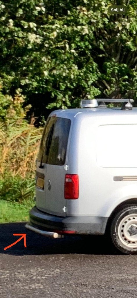 RVS rearbar / stootbalk VW Caddy Maxi 2015-2020, Auto-onderdelen, Ophalen of Verzenden, Gebruikt