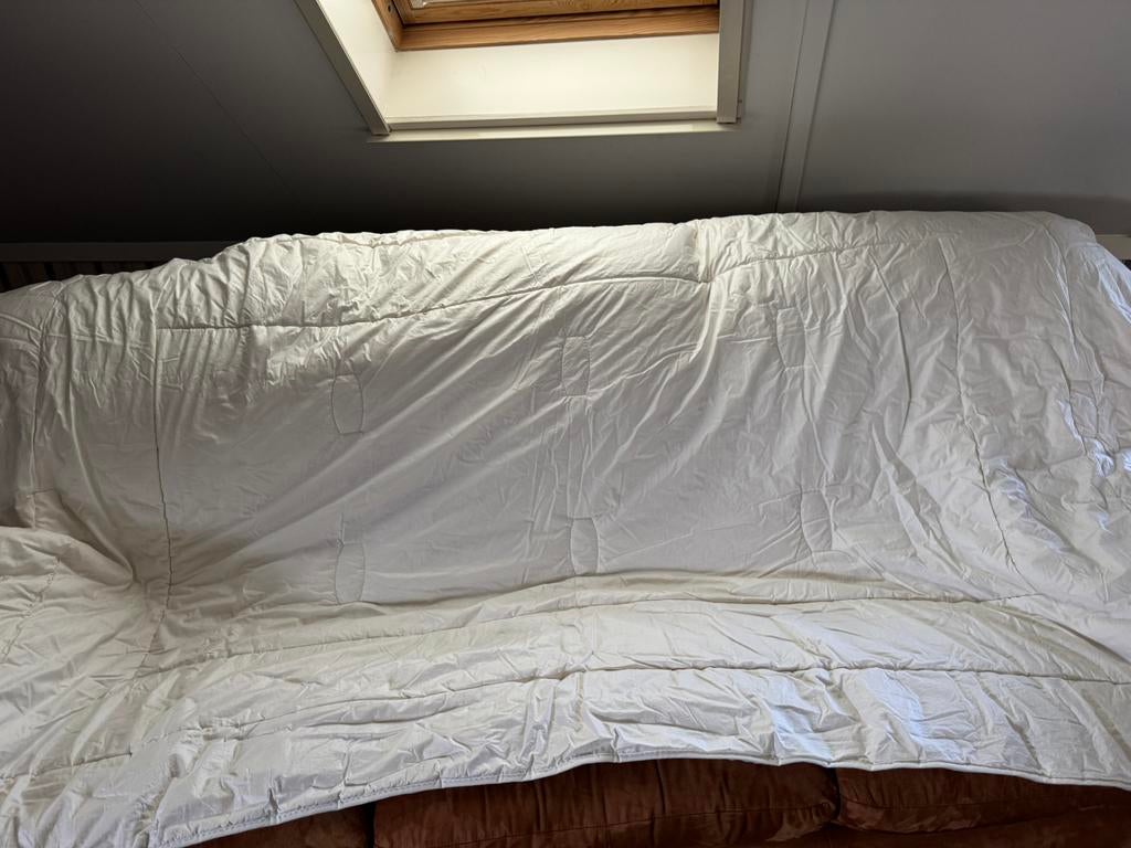 Eenpersoons zomerdekbed van Silvana, Huis en Inrichting, Slaapkamer | Beddengoed, Dekbedovertrek, Eenpersoons, Wit, Ophalen