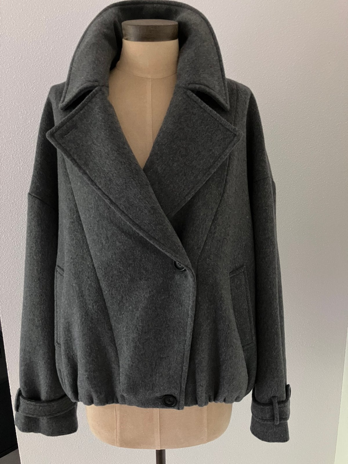 Winterjas van Studio AR, Verzenden, Nieuw, Maat 38/40 (M), Grijs