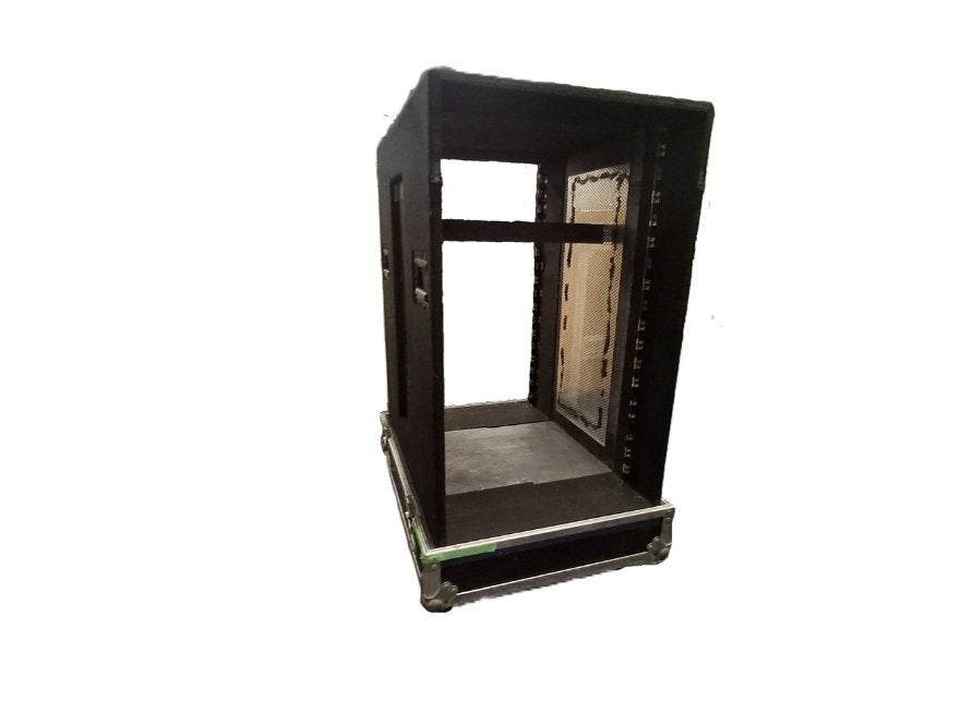 Flightcase inclusief binnenrack stagerack 18 HE ex btw, Ophalen, Gebruikt, Overige instrumenten, Flightcase