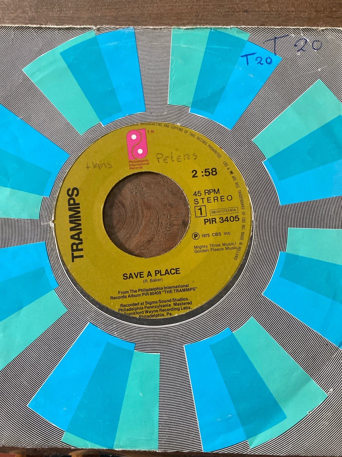 The Trammps - Save a Place (Vinyl Single), Gebruikt, 7 inch, Ophalen of Verzenden, EP
