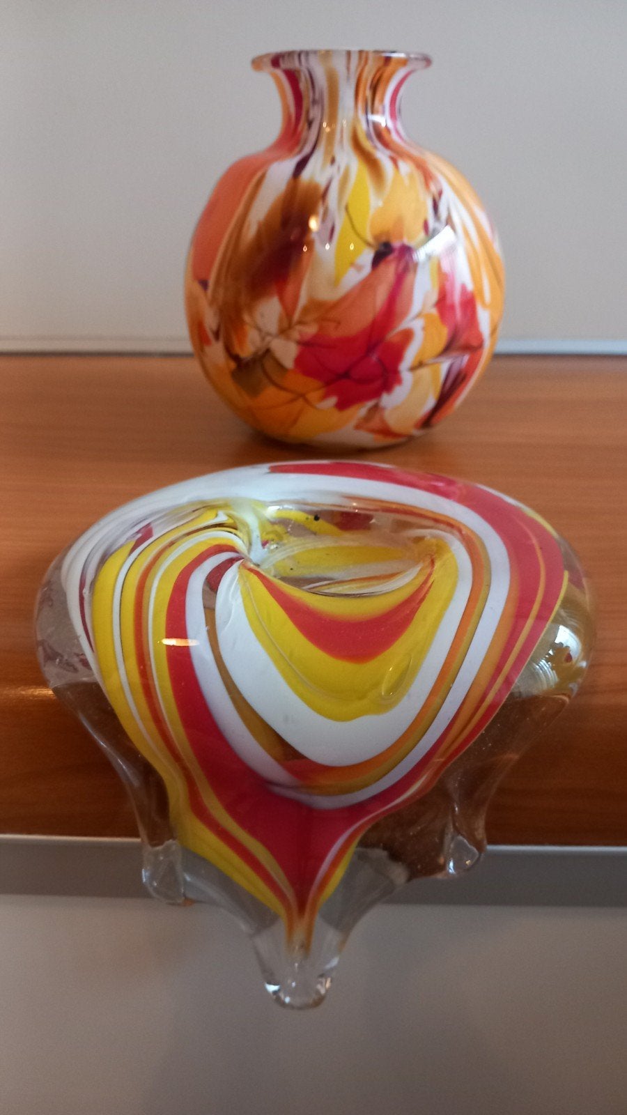 Vaals Glas en Fidrio Vaasje - Unieke Glazen Set, Ophalen
