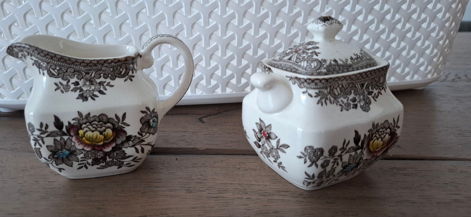 Vintage Enoch Wedgwood The Asiatic Pheasants set, Ophalen of Verzenden
