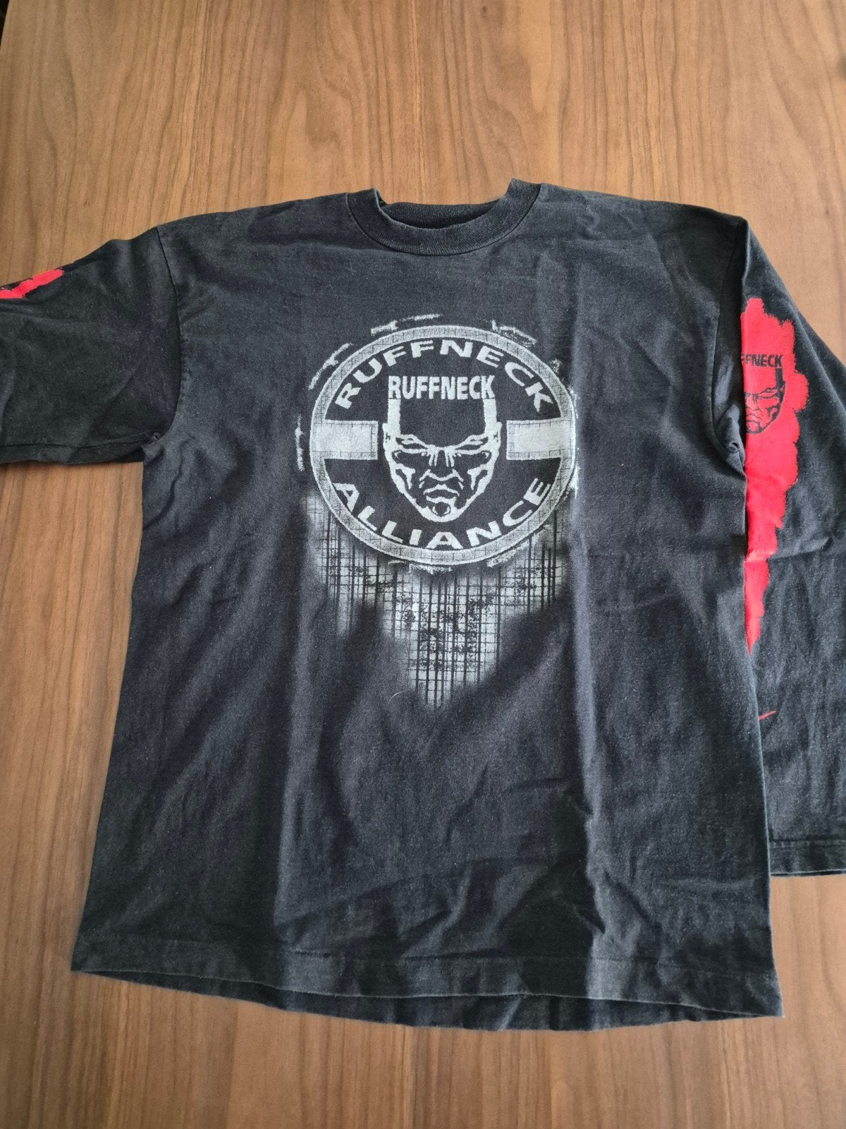Ruffneck Alliance Longsleeve T-shirt Zwart Maat L, Ophalen of Verzenden, Gedragen, Maat 52/54 (L), Zwart