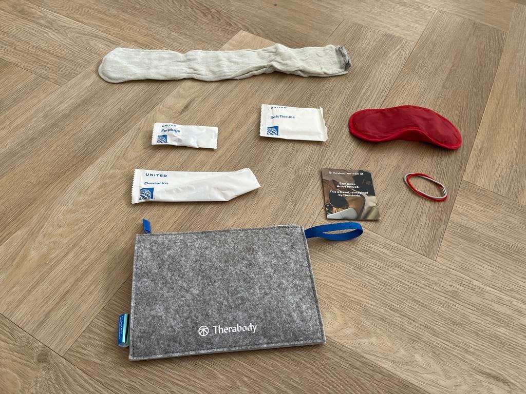 United airlines x therabody amenity kit, Ophalen of Verzenden, Zo goed als nieuw