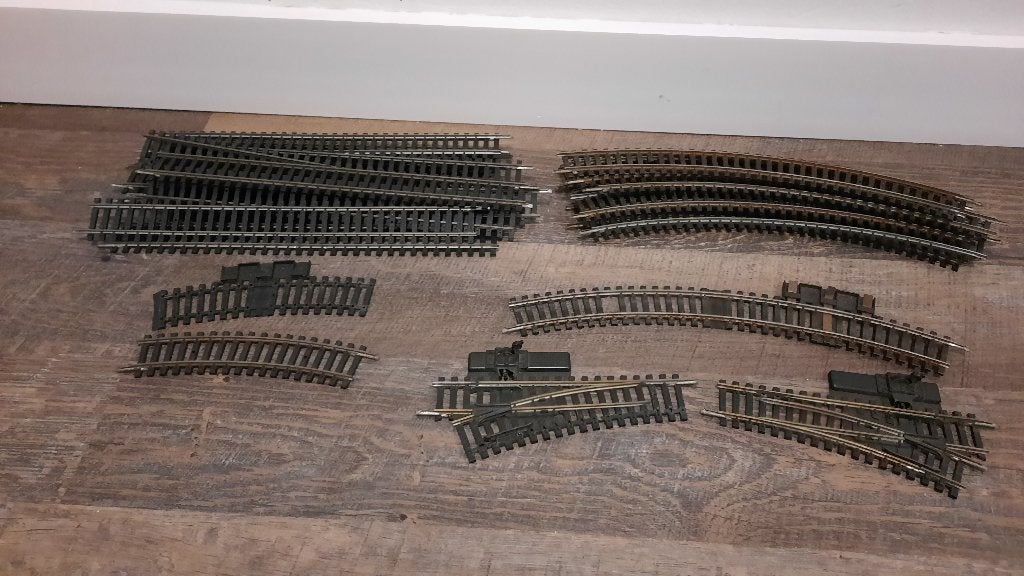 Partij Jouef H0 Train Track / Rails, Rechte en bochten, Gebruikt, Gelijkstroom, Jouef, Rails