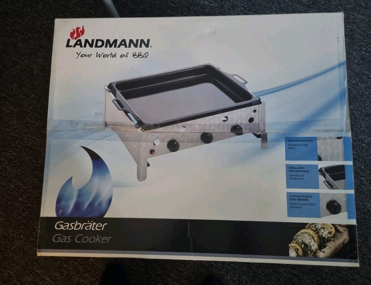Landmann Gasbräter/Gas Cooker – RVS gasbrander met bakpan, Ophalen, Nieuw, Landmann