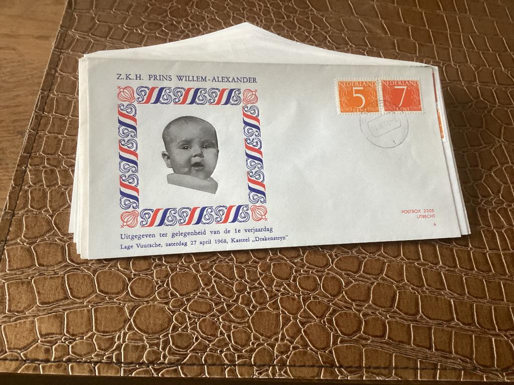 No1962 Koninklijk Willen Alexander 27-4-1968 Nederland, Postzegels en Munten, Postzegels | Eerstedagenveloppen, Ophalen, Onbeschreven