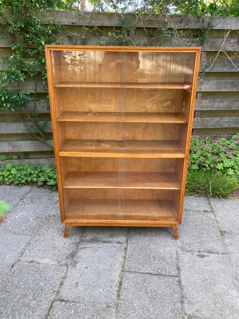 Vintage boekenkast jaren 60, Ophalen, 50 tot 100 cm, Vuntage jaren 60, 150 tot 200 cm
