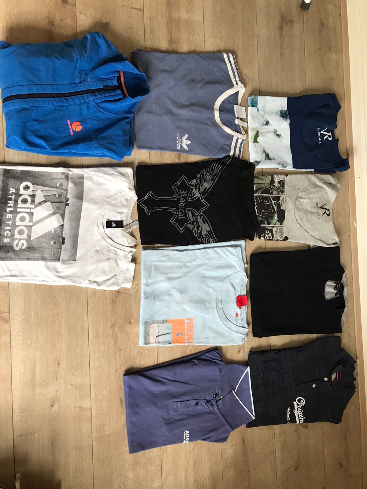 Kledingpakket 10 stuks bjorn adidas hugo boss radical l xl, Ophalen of Verzenden