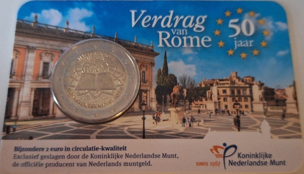 Coincard 2007 - 50 jaar Verdrag van Rome - Circ, Verzenden, Overige landen, 2 euro, Setje