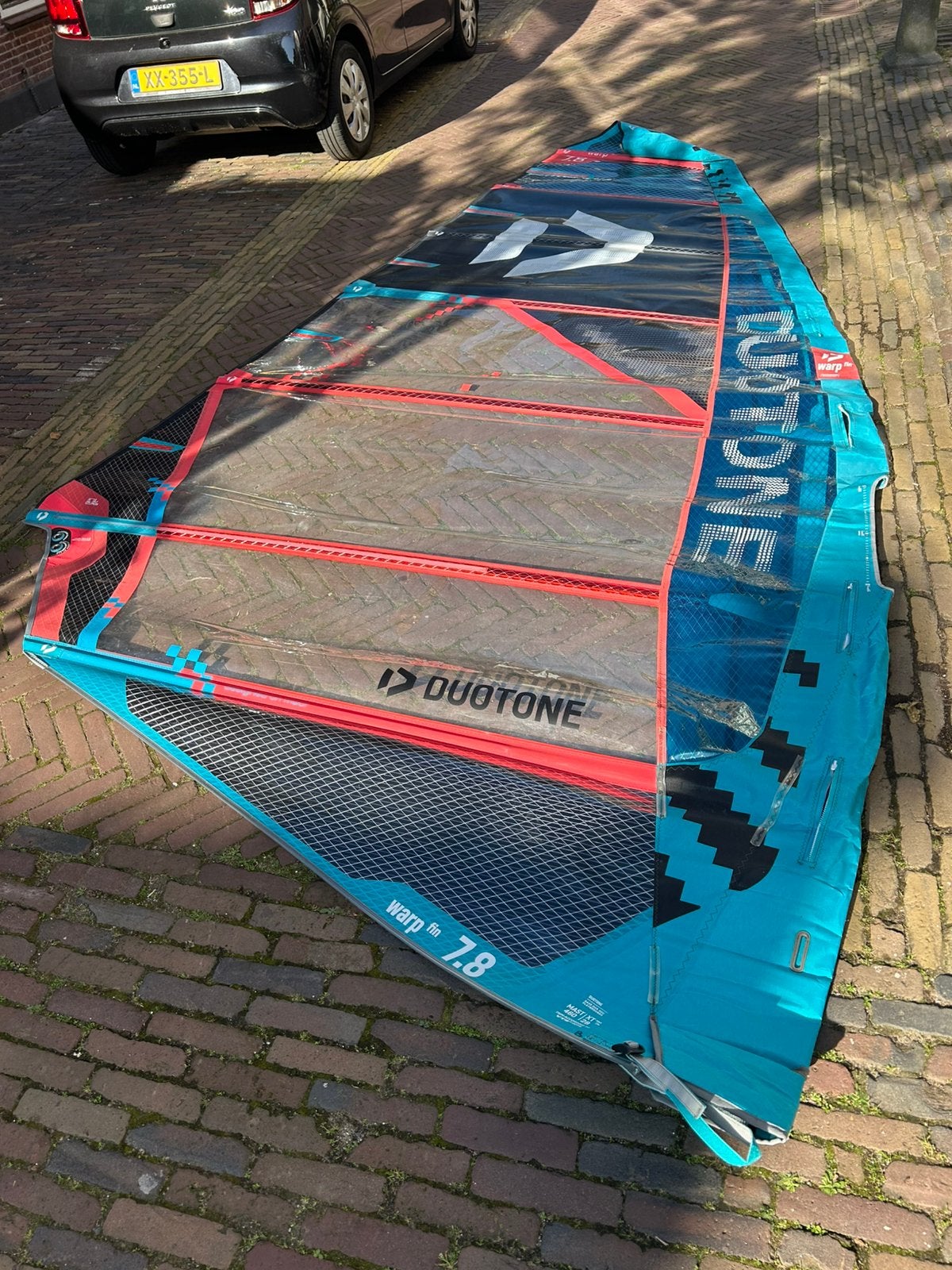 Duotone WARPS 2025 - 7.8 & 6.8 zgan, Watersport en Boten, Ophalen, Zo goed als nieuw, Zeil