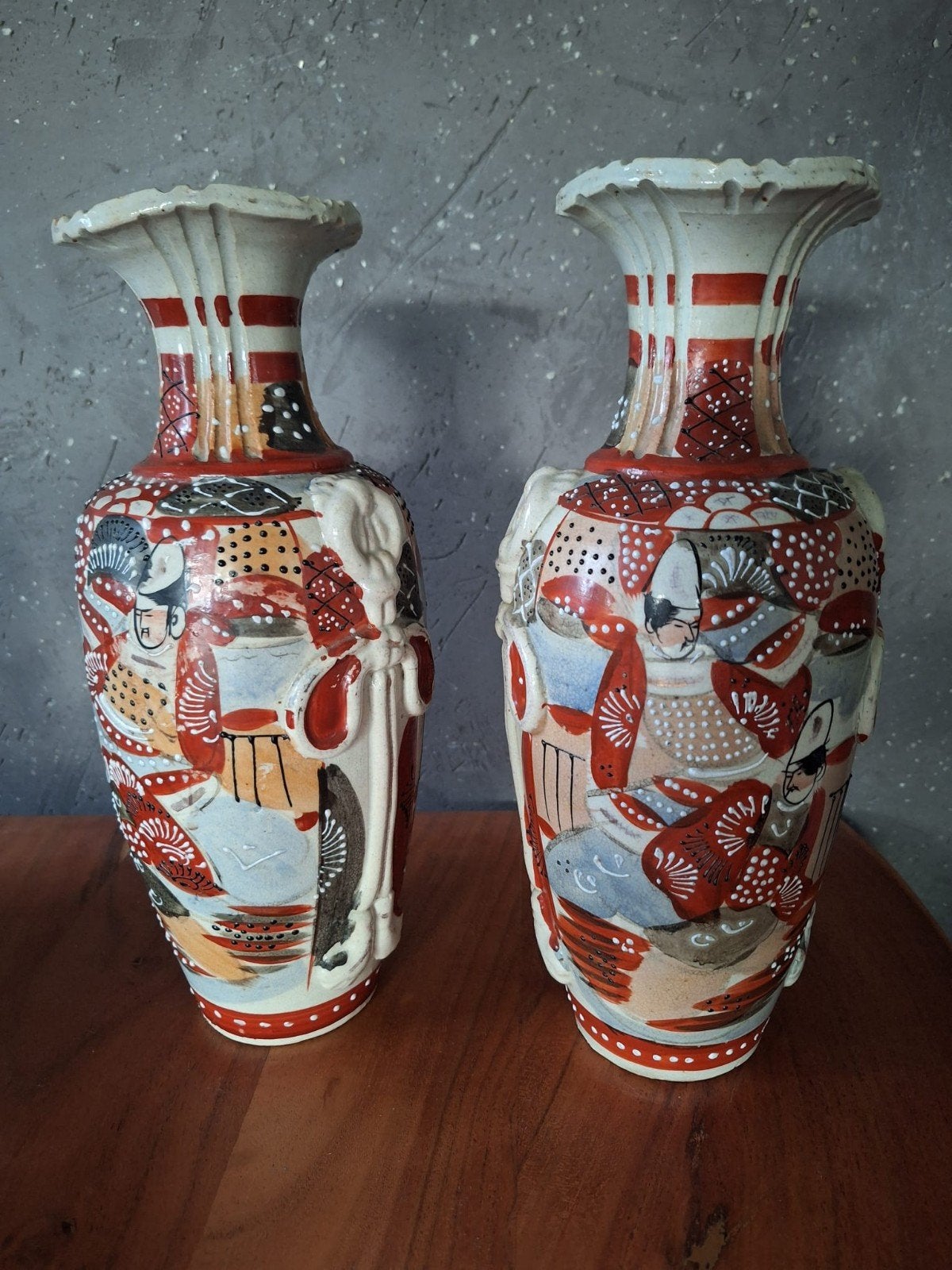 2 prachtige traditionele Japanse Satsuma vazen, Ophalen of Verzenden