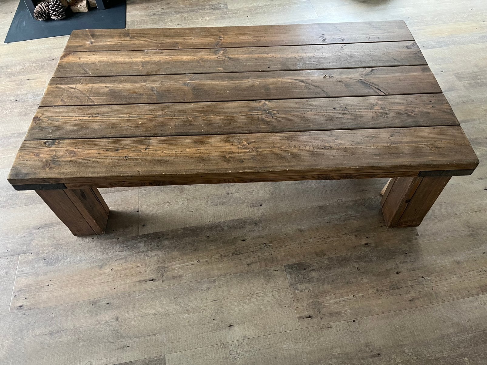 Steigerhouten salontafel, Ophalen, 50 – 75, Gebruikt, 100 tot 150 cm