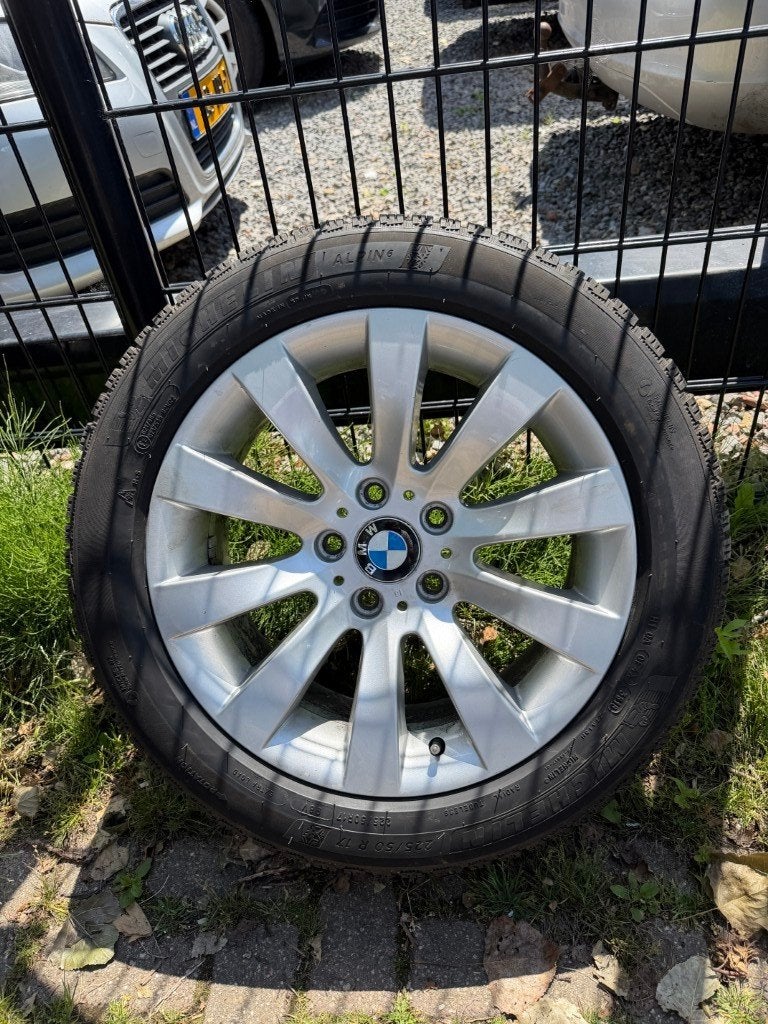 4 stuks Winterband met velg voor E60 5 serie, Gebruikt, Verzenden, Banden en Velgen, 17 inch
