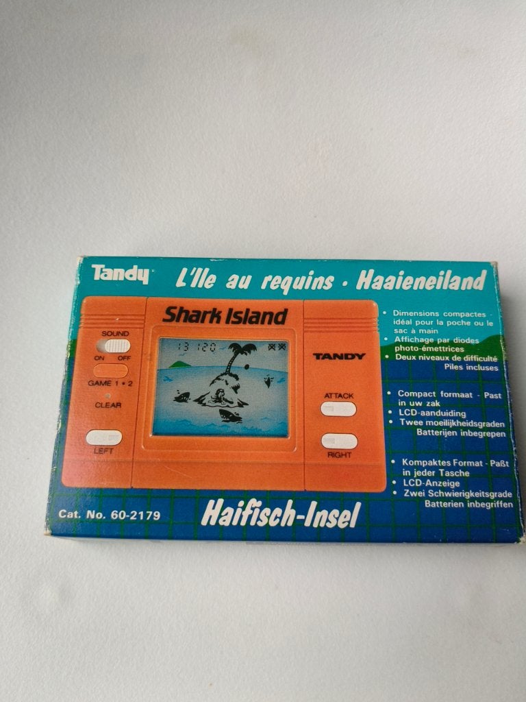 vintage handheld Tandy Shark Island 60-2179 jaren 80 zgan, Ophalen of Verzenden