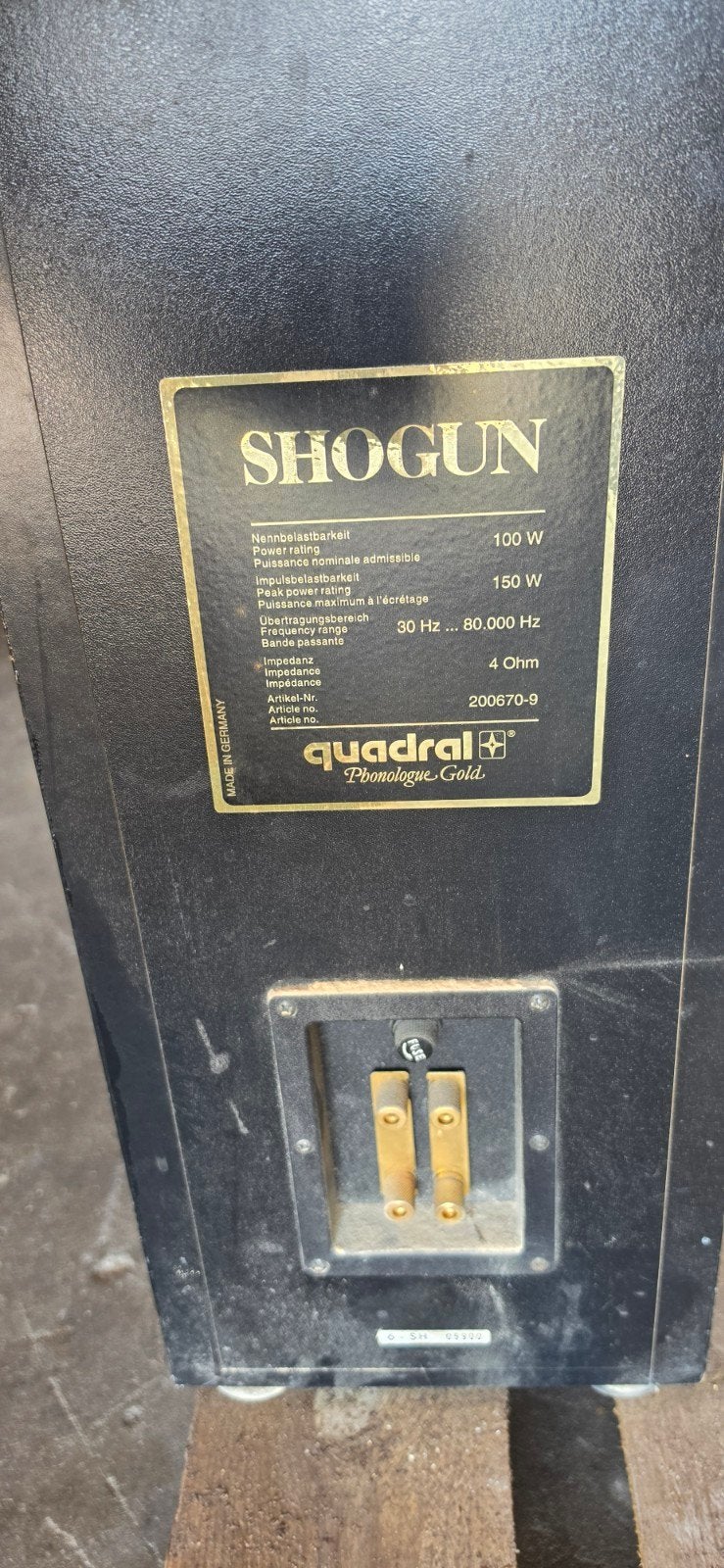 Quadral Shogun Vloerstaande Luidsprekers (Set), Vloerstaande luidspreker, Gebruikt, Ophalen, 150 watt of meer
