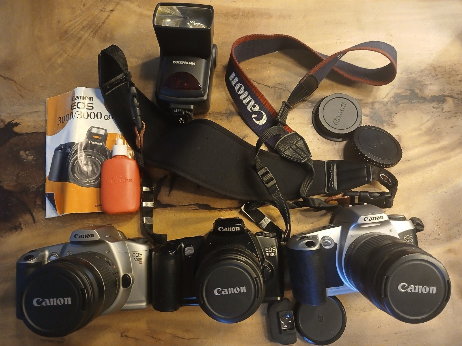 Fotocameras canon (EOS 500N, EOS 3000, EOS 300N), Ophalen of Verzenden, Gebruikt, Spiegelreflex, Canon