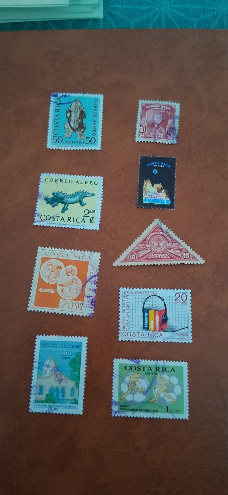 Verzameling postzegels uit Costa Rica, Postzegels en Munten, Ophalen of Verzenden, Na 1940, Gestempeld