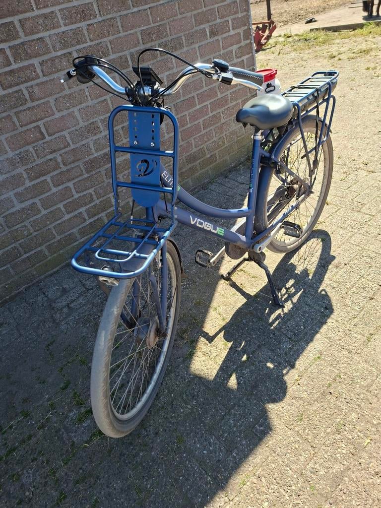 OPKNAPPER!! Vogue Elite elektrische fiets met voordrager, Gebruikt, 51 tot 55 cm, 30 tot 50 km per accu, Ophalen