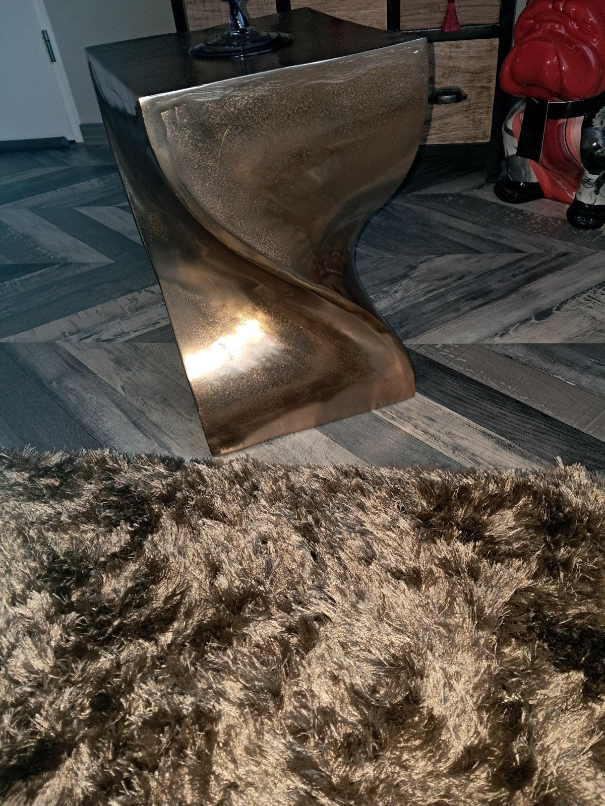 Bijzettafel Wokkel Design - Unieke Blikvanger, Overige materialen, Minder dan 55 cm, Zo goed als nieuw, Modern, Design, Wokkel