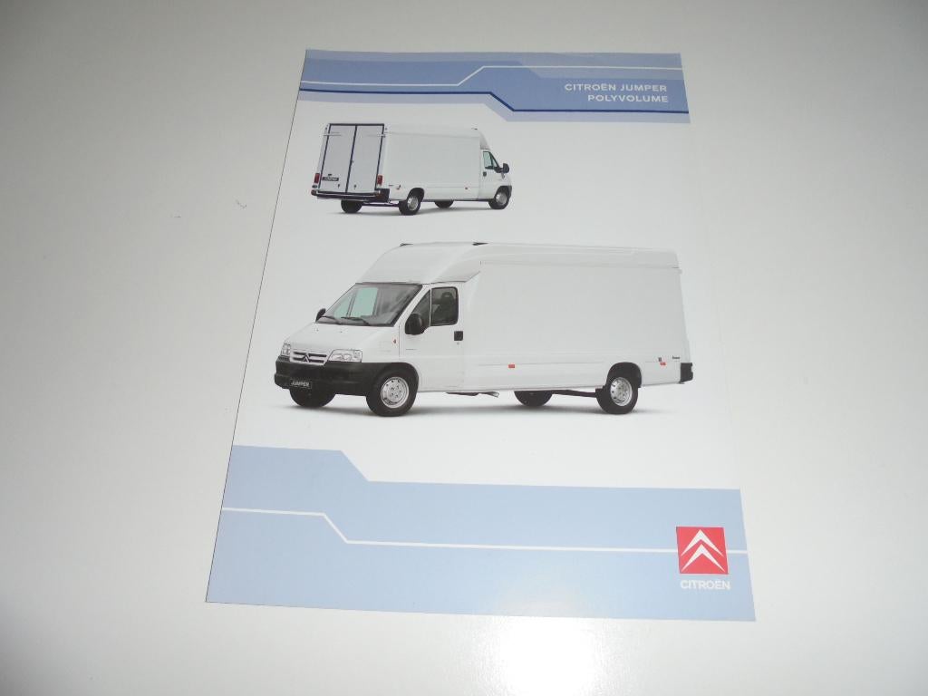 leaflet Citroen Jumper Polyvolume  2004, Ophalen of Verzenden, Zo goed als nieuw, Overige merken