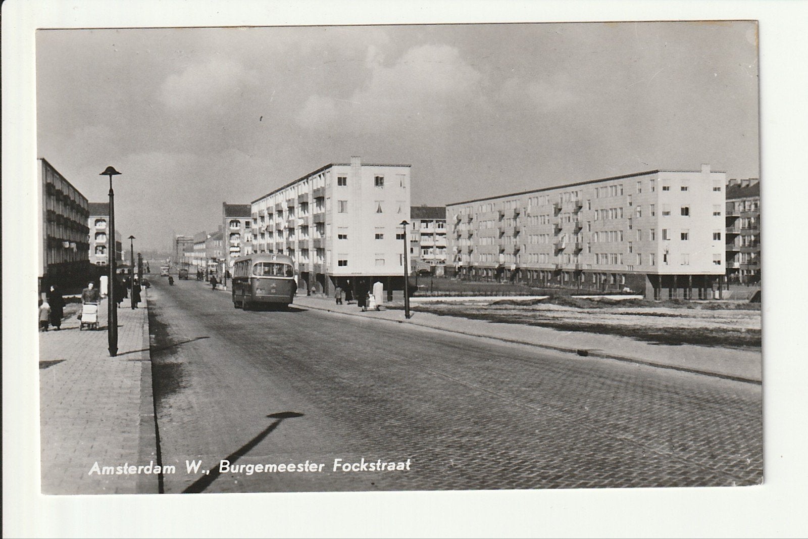 AMSTERDAM W. BURGEMEESTER FOCKSTRAAT GVB AEC VERHEUL BORDBUS, Ophalen of Verzenden, 1960 tot 1980, Ongelopen, Noord-Holland