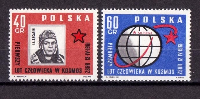 Polen, Ruimtevaart, Mi. 1226-1227 postfris, Verzenden, Polen, Postfris
