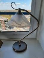 Set Masterlight tafellampen - Brons & Albastglas, Gebruikt, Postmodern, retro, landelijk chic, Ophalen of Verzenden, Glas