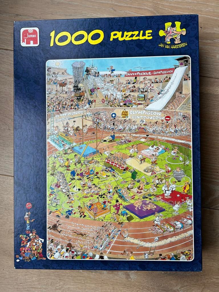 Jan van Haasteren - Olympische Spelen - 1000 stukjes, Hobby en Vrije tijd, Denksport en Puzzels, Ophalen, 500 t/m 1500 stukjes