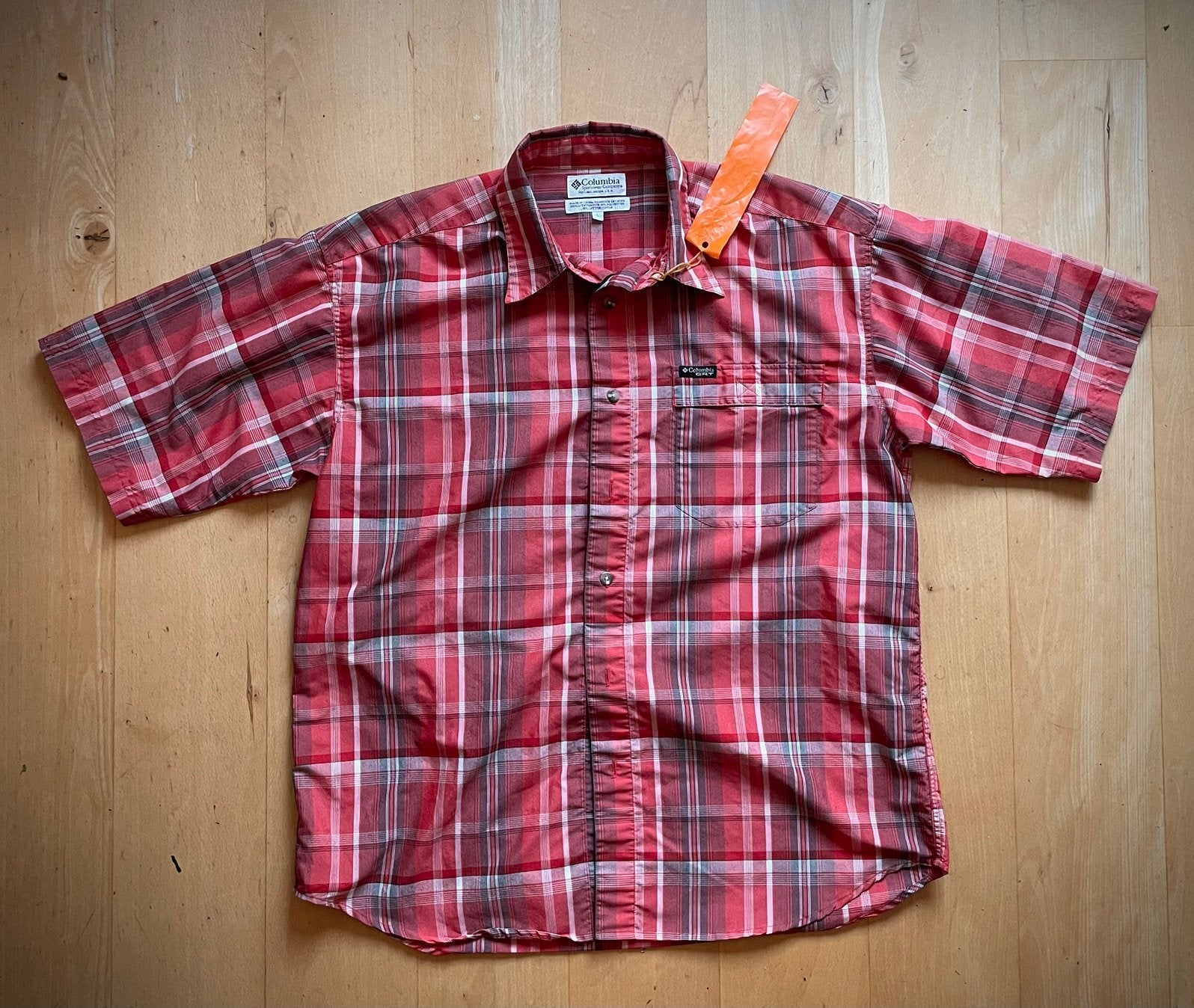 Columbia Omni Dry outdoor wandel overhemd shirt L rood, Kleding | Heren, Ophalen of Verzenden, Rood, Halswijdte 41/42 (L)