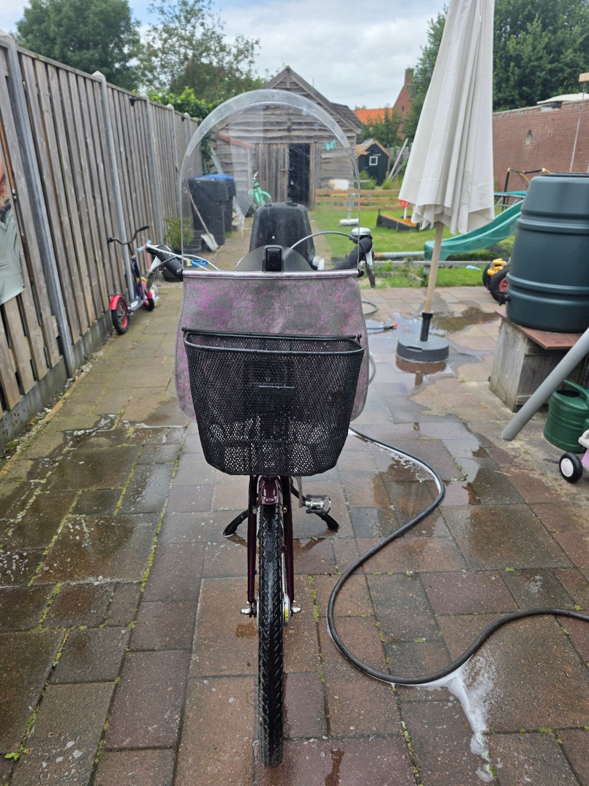 Nette Sparta Amazone moederfiets 26 inch met Bobike zitje, Ophalen, Sparta, Gebruikt, Mandje