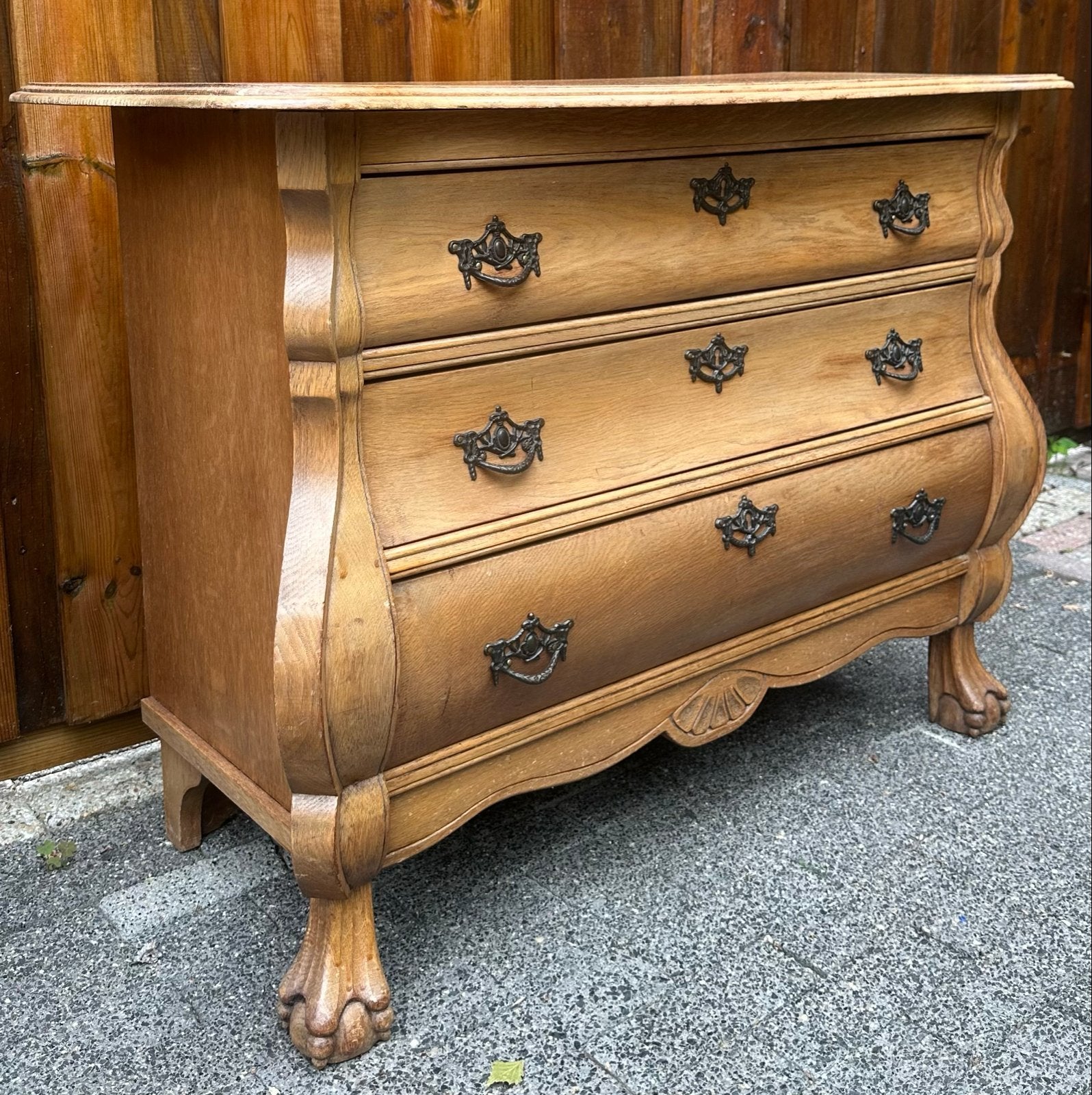Antieke commode/kastje met 3 lades - Barok stijl, Huis en Inrichting, Gebruikt, Met lade(s), 25 tot 50 cm, Overige houtsoorten