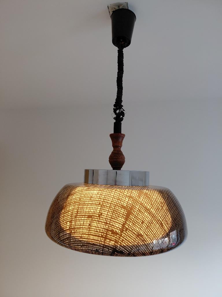 Space age met 'honingraat'-design lamp uit de jaren 60-70, Ophalen