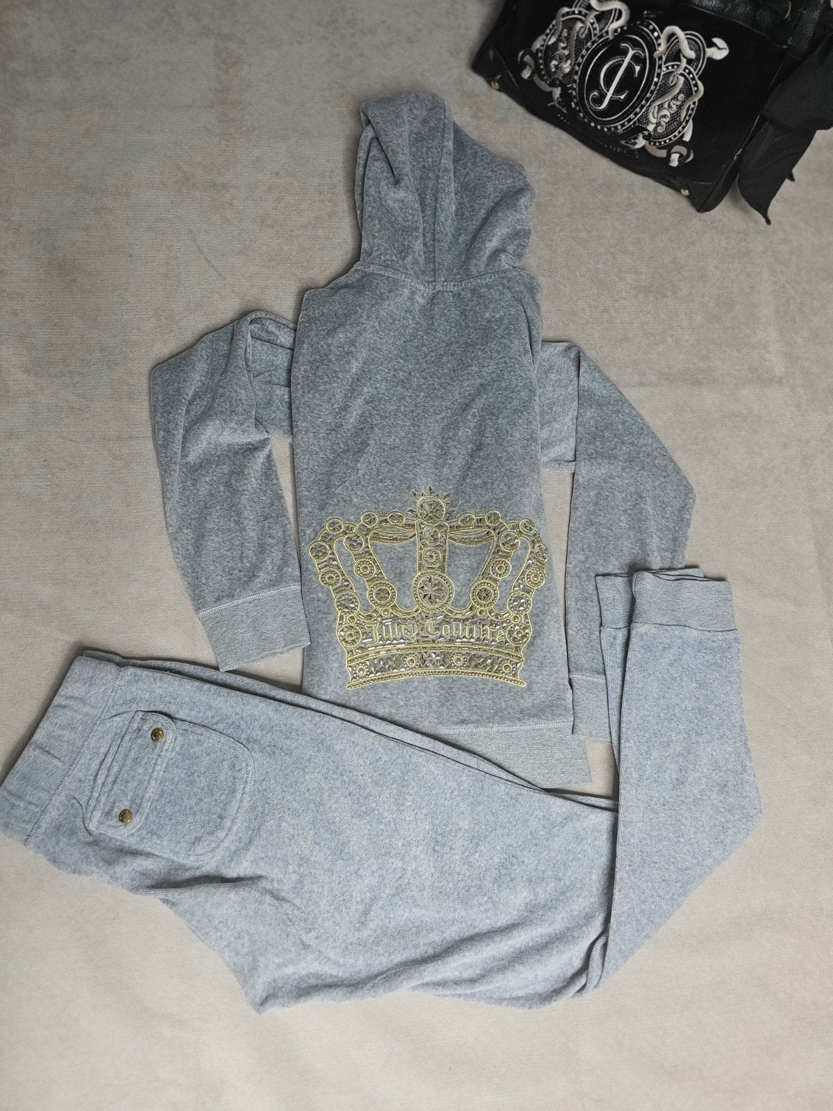 Juicy Couture Y2K Vintage Trainingspak - Goede Staat, Ophalen of Verzenden, Zo goed als nieuw, Maat 36 (S), Grijs