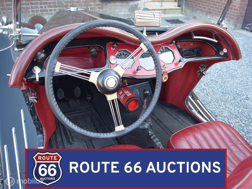 MG TF | 1954 | Route 66 Auctions, Overige carrosserieën, Zwart, Bedrijf, Handgeschakeld