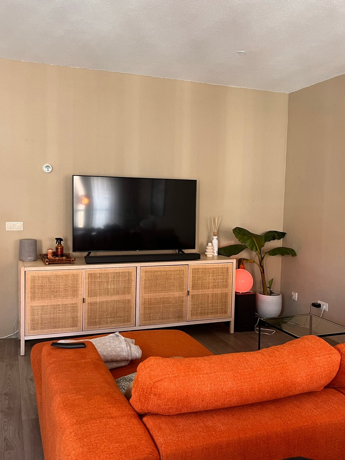 Rotan / Boho TV-meubel Doddy van Leenbakker, Ophalen, Gebruikt, 150 tot 200 cm, Minder dan 100 cm